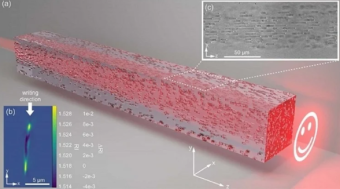 科学家使用“直接激光写入”方法 在硼硅酸盐玻璃内对具有特定折射率体素进行3D排列