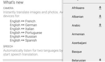 谷歌翻译应用程序添加了20多种语言 可通过相机进行即时翻译