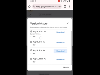 谷歌笔记应用Keep新增“版本历史记录”选项 允许用户访问以前版本的笔记