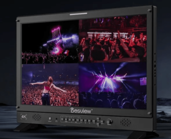 百视悦推出新款D系列多画面导演监视器 前置Tally灯提供红、绿、蓝三种不同颜色信号