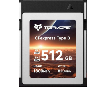 达墨赤乌CFE-B储存卡上架：可选512GB、1TB和2TB容量 读取速度为1600 MB/s