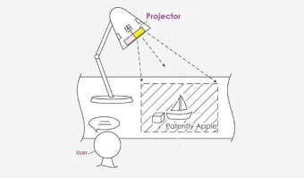 苹果AR投影仪新专利：可应用于Mac电脑、台灯、电视等设备上