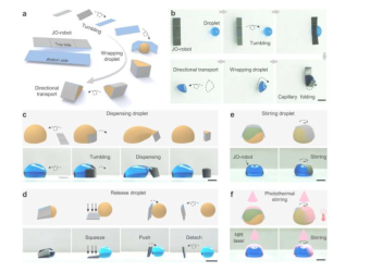 科学家实现飞秒激光制造磁响应Janus折纸机器人