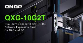 威联通发布新款QXG-10G2T网络扩展卡 目前暂未公布具体售价和上市时间