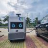 海南一高速服务区启用移动充电机器人：配备60KWh电池包 可遥控操纵或自动驾驶