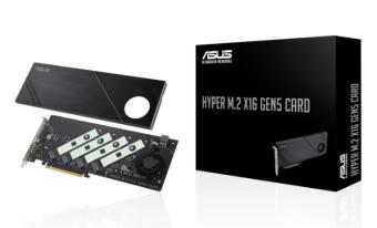 华硕公布Hyper M.2 x16 Gen5扩展卡 能够支持不同CPU平台的RAID功能