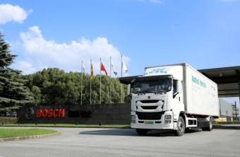 博世零碳氢运示范项目启动 首批氢能源货车在无锡正式开启示范运行
