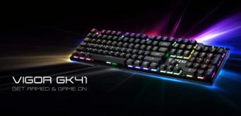 微星推出新款VIGOR GK41机械键盘：拥有10个不同照明区域 6组固定的LED灯