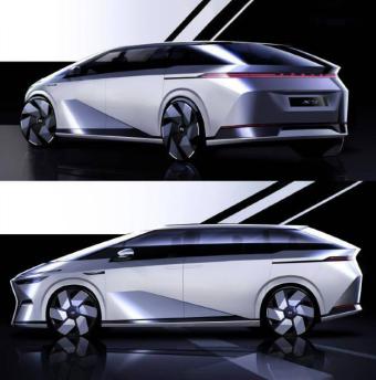小鹏新车X9设计图亮相：采用大量的折线设计 外观线条棱角分明