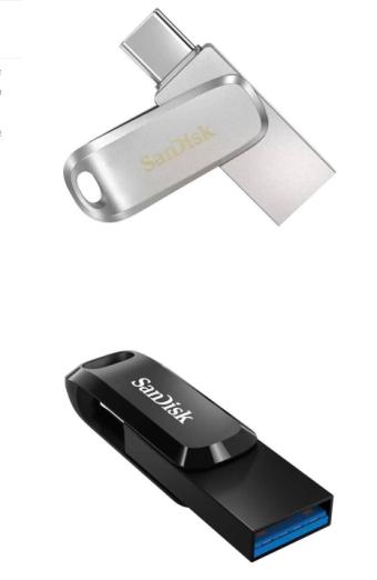 闪迪发布Ultra Dual Drive Luxe和Ultra Dual Drive Go USB闪存盘 均为USB-A和USB-C双口设计