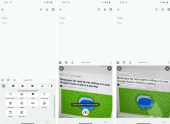 谷歌Gboard手机输入法测试新功能：可通过相应的按钮来对文本进行捕捉、扫描