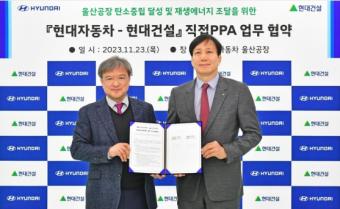 现代汽车签署韩国最大的购电协议以实现碳中和