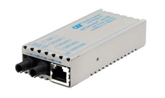 miConverter 10/100以太网光纤媒体转换器RJ45 ST多模5km