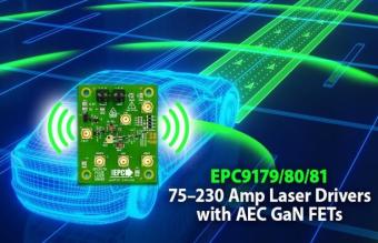 EPC GaN FET可在纳秒内实现高达231A的激光二极管控制