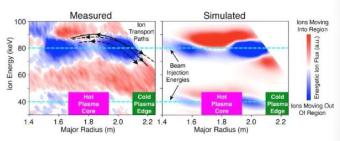 研究人员可视化聚变装置中的高能离子流