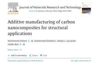 《JMR&T》用于结构应用的碳纳米复合材料增材制造