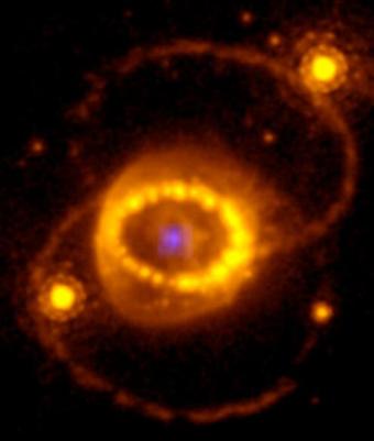 詹姆斯·韦伯望远镜探测到标志性超新星中中子星的痕迹