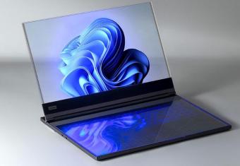 联想的ThinkBook透明显示笔记本电脑概念具有17.3英寸透明micro-LED屏幕