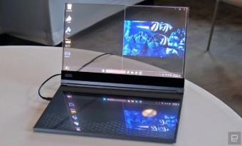 联想的Project Crystal是世界上第一款配备透明microLED显示屏的笔记本电脑