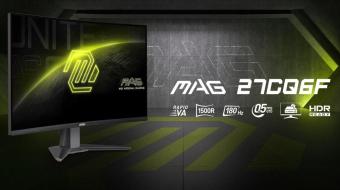 微星MAG 27CQ6F电竞显示器首次亮相 配备2.5K 180 Hz曲面面板